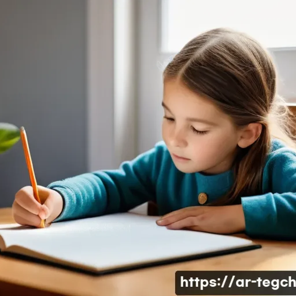 홈스쿨링에서의 자기 평가 방법 - **Prompt:** A cozy and brightly lit homeschooling corner where an elementary school-aged child, mode...